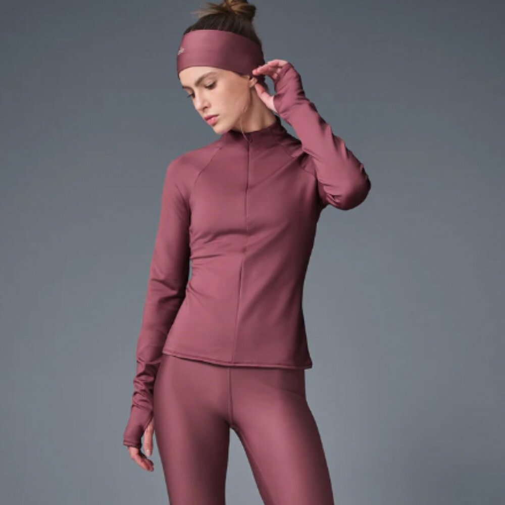 Alo Airlift Winter Warm 1/4 Zip Long Sleeve | XS